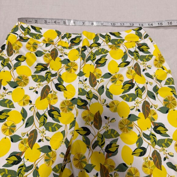 Boden Danby Lemon Vine Print High Waist Pull-On Pants NWT US Size 4 - Picture 9 of 9